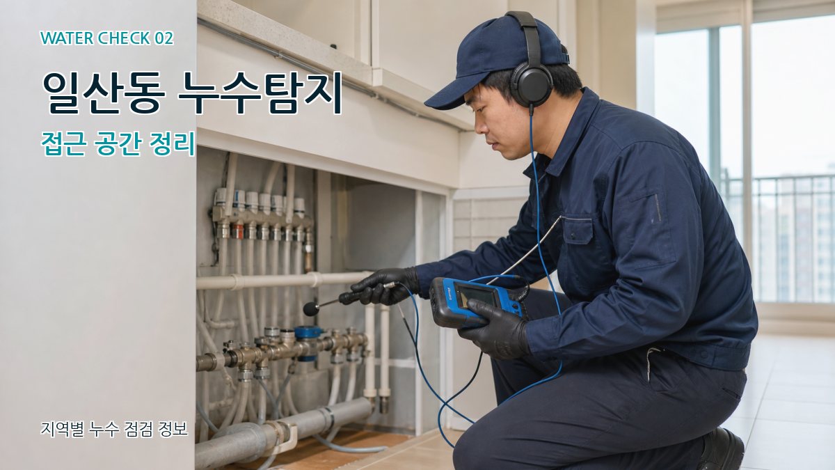 일산동 누수탐지 접근 공간 정리