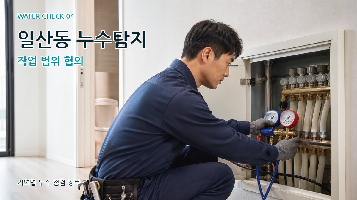 일산동 누수탐지 작업 범위 협의