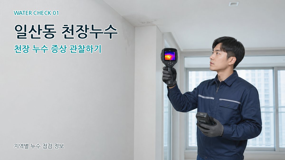 일산동 천장누수 천장 누수 증상 관찰하기